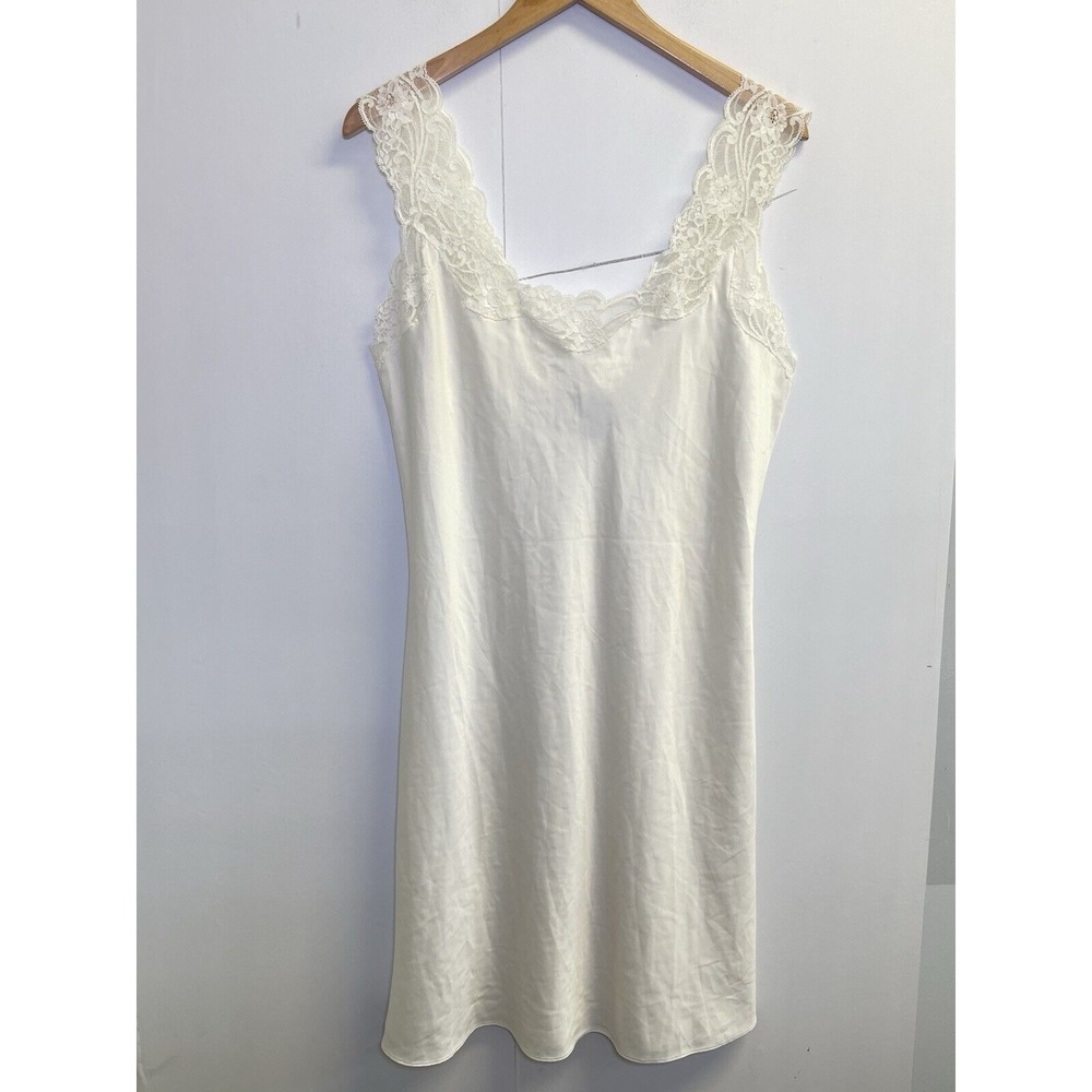 Lauren Ralph Lauren Cream Lace Trim Chemise